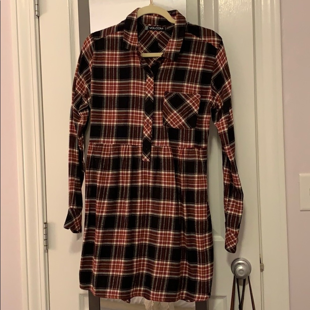 Flannel Volcom Dress